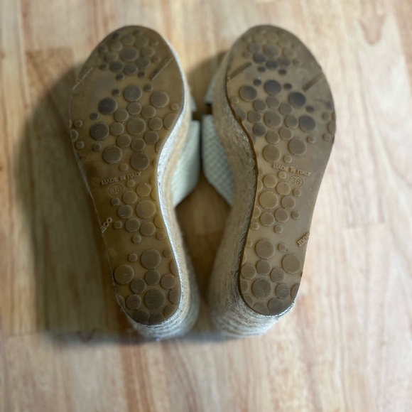 Jimmy Choo White Wedge Espadrilles - Picture 5 of 5